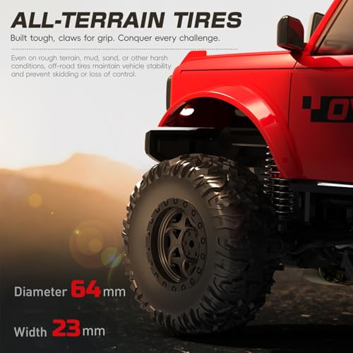 1:20 Scale RC Crawler RTR RC Rock Truck 4x4 2.4GHZ Hobby Grade Remote Control Car Model Vehicle RC Buggy (01-Blue) - color: 01-blue