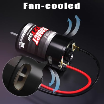 GLOBACT 550 12T Brushed Motor for 1/10 Slash Arrma Granite Senton Axial - size: 12T