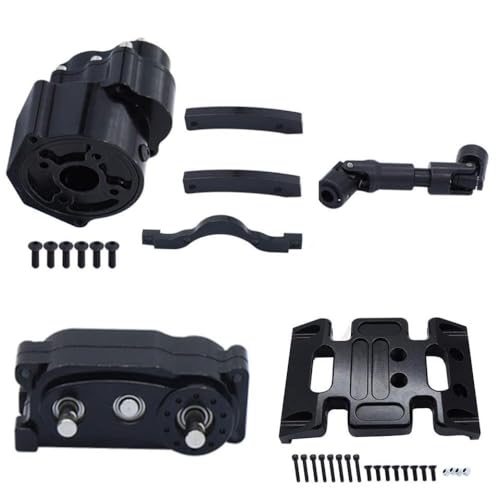 RC Crawler Planetary Gearbox Transmission Transfer Case 1/10 Scale Compatible with II 90046(Set Black) - color: Set Black