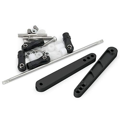 Alloy Rear Anti-Sway Bar Swaybar Set for 1/10 RC Axial Wraith RR10 Bombers (Black) - color: Black
