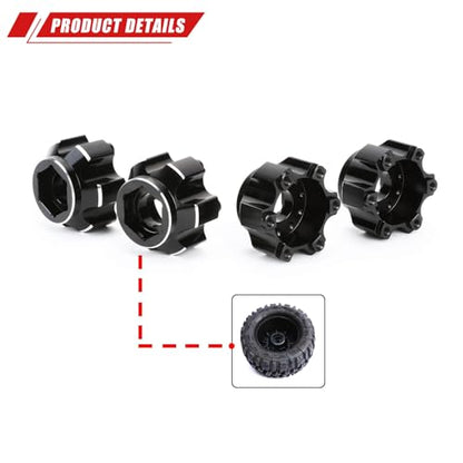 RCAWD for Pro-Line 1/10 6x30 to 17mm Aluminum Wheel Hex Adapters Upgrades Parts #PRO633800