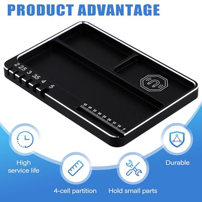 RC Car Truck Aluminum Alloy Magnetic Screw Tray Storage Container Ring Electronic Parts Screw Organizer Tray