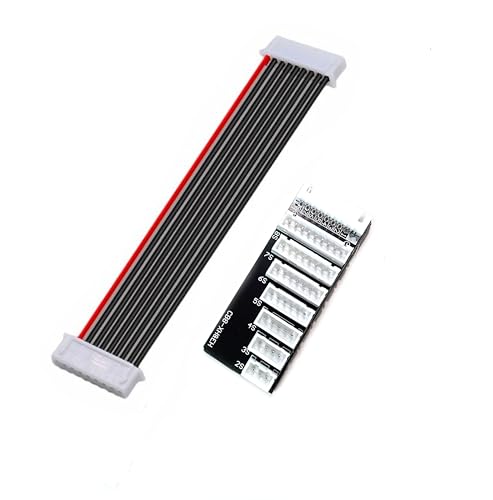 2-8S Lipo Balance Charging Board XH Connector for iCharger 308 406 408 Duo | Supports 2S-8S Lipo/LiHv, XH connector plug, works with Icharger 308/406/408 Duo ISDT Charger, 22AWG silicon wire,lightweight