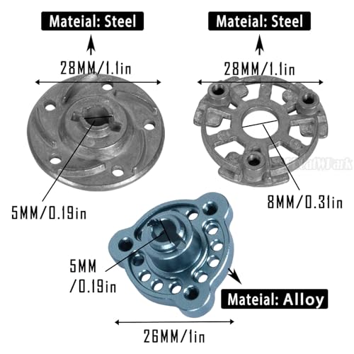 RC 48P Spur Gear (76T 83T 86T 90T) Upgrades Part for 1/10 Slash/Rustler/Stampede/Bandit 2WD (VXL),w/Slipper Clutch & Transmission Gear & Slipper Rebuild Kit & Pressure Plate,Titanium - color: (76t 83t 86t 90tgear) - Titanium