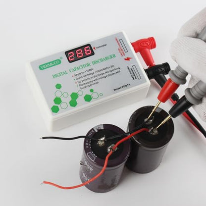 Digital Capacitor Discharger 10-1000V Fast Discharge Protection Electrician Voltage Discharging Tool for Electronic