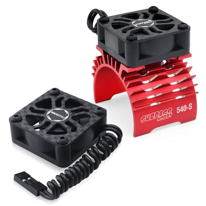 Rc Motor Fan 30mm High Speed Heatsink 28000RPM with Metal Cover 3650 3660 540 550 Brushless Motor Heatsink for 1/10 36mm 38mm Diameter Size RC