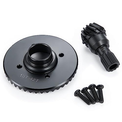 Steel Rear Differential 13T 42T Gears Set for Tra-xxas X Maxx 6S/8S | XRT 8S Monster 1:5 RC Car Truck Upgrades - style: Rear Pinion Gear +Diff Ring