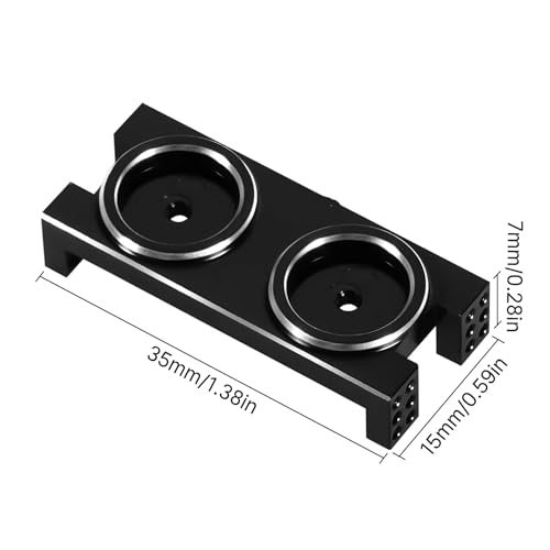 RC Upgrade Accessory Compatible with SCX24 for LCG for Chassis 1/24 RC Crawler Magnetic Body Aluminum Mount Invisible Body Post