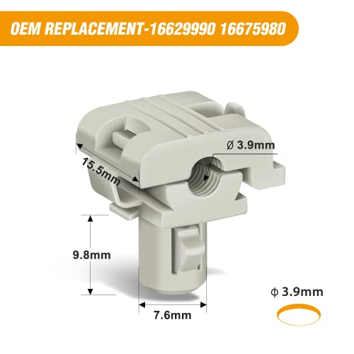 GOOACC 25Pcs Door Lock Rod Clip Tailgate Handle Rod Retainer | Compatible with GM 16629990,16675980 Ford F85Z-1521952-BA Buick, Cadillac, Chevrolet, Oldsmobile, Pontiac & Trucks 1996 - - color: 25Pcs Door Lock Rod Clip 7.6mm