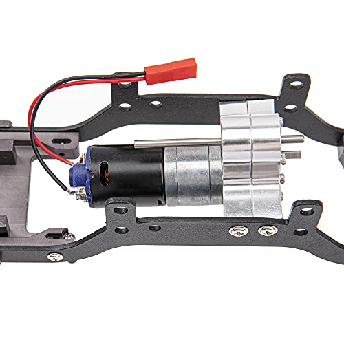 ShareGoo Metal Body Chassis Frame Car Shell Suspension Bracket with 370 Motor kit Compatible with MN Model D90 D91 MN45 MN99 MN99S 1/12 RC Car (Titanium) - color: Titanium