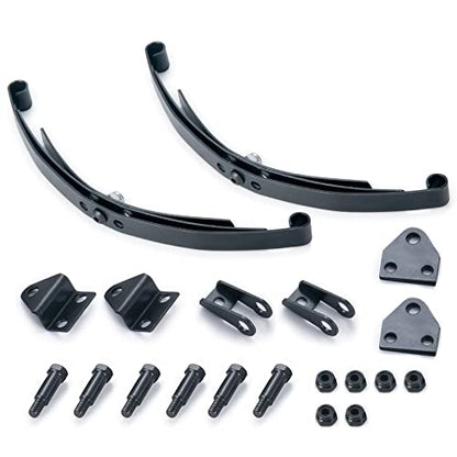 RC Car Steel Leaf Springs Set HighLift Chassis for 1/14 Tamiya RC Tractor Truck Upgrade (Front) - color: Front