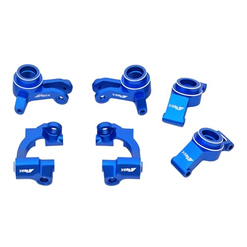 Alum Steering Knuckle Caster Block Front Rear C Hub Carrier Stub Axle for 1/16 Mini Maxx Mini XRT Upgrades Part Blue