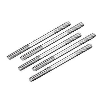 uxcell M2x30mm Pushrod Connector Stainless Steel Rod Linkage,for RC Boat,Car,Airplane,Helicopter,5pcs - size: M2x30mm