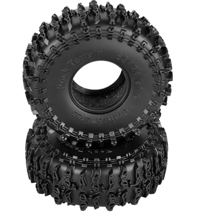 RC 1.0 Beadlock Tires for 1/18 TRX4M / Ascent-18 / SCX24 / FCX24 RC Crawler,1.0 In High Traction High Grip Rubber Tires w/Foam Insert,Style 3 - style: Style3(4pcs)