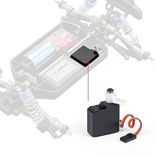 HAIBOXING 1/16TH Scale RC Car Spare Parts 3-Wire Servo for Brushless Version and Servo Saver Assembly Apply to 16890A(M16109 & M16021)