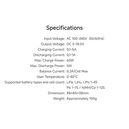 ISDT 405AC Lipo Battery 60W AC Charger 5W Discharger LiHv/LiPo/Life/Lilon NiMH/Pb Charger