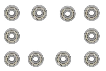 10-Pack 625-ZZ Double Rubber Sealed deep Groove Ball Bearings, 5MMx16MMx5MM, pre-Lubricated, Stable Performance, and Cost-Effective Ball Bearings - size: 625ZZ