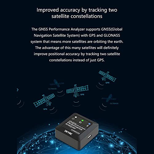 SKYRC GNSS Performance Analyzer RC GPS+GLONASS Speedometer, Bluetooth Enabled Race Data Logger and Speed Tracker for RC Cars and Planes. GSM020 SK-500023