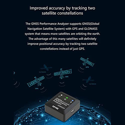 SKYRC GNSS Performance Analyzer RC GPS+GLONASS Speedometer, Bluetooth Enabled Race Data Logger and Speed Tracker for RC Cars and Planes. GSM020 SK-500023