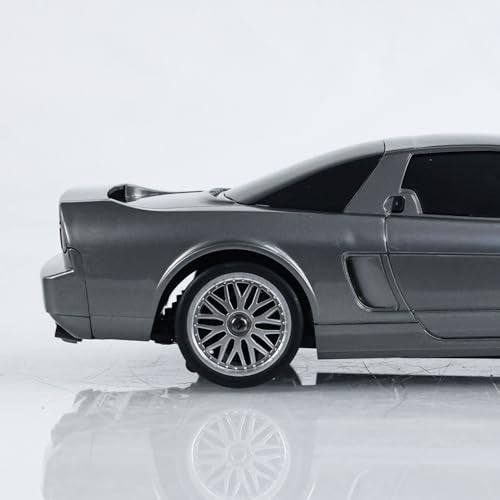 US in Stock, 1/18 4X2 RWD RC Racing Drift Car Electric Vehicles Model Gyroscope LDRC LD1803 Light System Motor Servo ESC Hobby Grade Model for Birthday Gift(Grey) - color: Grey