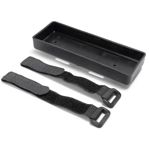 Black Battery Box Tray Case Compatible with 1/10 1/8 RC Crawler Axial SCX10 D90 TRX4 (2 PCS) - style: 2 PCS