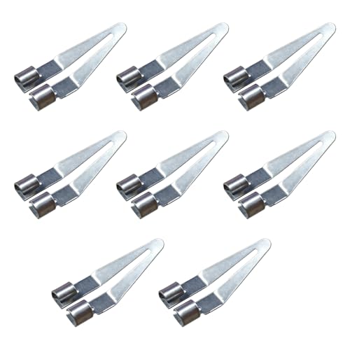 Plastic Welding Tips, Stainless Steel Plastic Smoothing Head Replacement with 45° Elbow, Car Bumper Repair Tool, Welder Gun Soldering Accessories for Kayaks and DIY Fixes(8PCS) - size: 8PCS