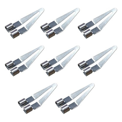 Plastic Welding Tips, Stainless Steel Plastic Smoothing Head Replacement with 45° Elbow, Car Bumper Repair Tool, Welder Gun Soldering Accessories for Kayaks and DIY Fixes(8PCS) - size: 8PCS
