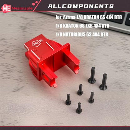 Alloy Chassis Brace & Differential Diff Mount Plate ARA-2041 ARA320754 ARA320756 for Arrma 1/8 Kraton EXB V6 Series Upgrade Parts
