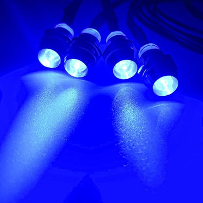 4Led RC Truck Car Led Light Kit,WONFAST LED RC Car Headlights Taillight Set Accessories for 1/10 1/12 1/8 RC Car Truck Tank Crawler for Redcat Axial HSP Tamiya SCX10(Blue) - color: Blue