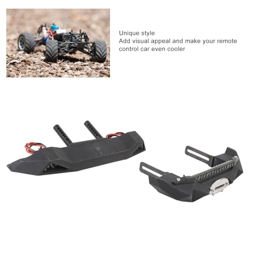 Racing Metal Front Rear Bumper Set Compatible with Axial SCX10 90046 RC Crawler 6061 Aluminum Alloy Collision Kit Mounting Hardware
