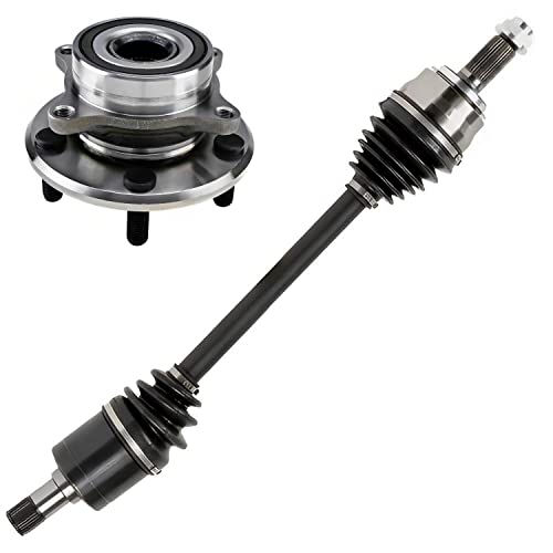 Detroit Axle - Front Wheel Hub Kit for 2011 2012 2013 2014 2015 2016 2017 | Honda Odyssey, Wheel Bearing and Hub Assembly Left CV Axle Assembly Replacement - 2pc Set - size: 2WX4200071/Pair