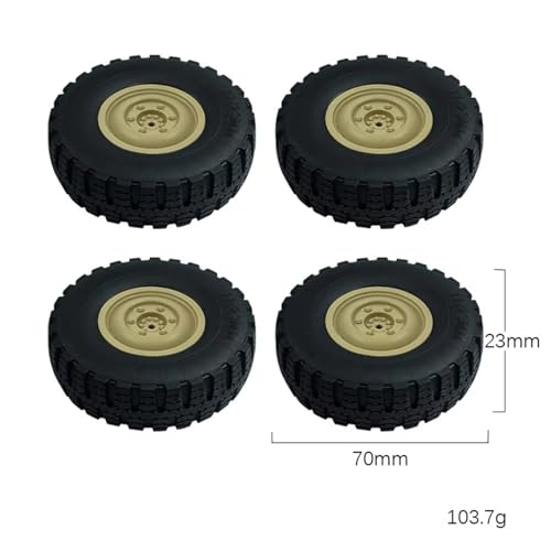 RC Car Assortment for LDRC LD-P06 for Unimog 1/12 RC Truck Car Spare Parts Upgrade Accessories 4Pcs Wheel Tire Tyre