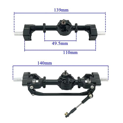 RC Crawlers Components For WPL B1 B14 B24 C14 C24 B16 1/16 Front And Rear Portal Axle Assembly Accessories Replacement Upgrade RC Car Parts