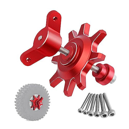 KingVal RC Tire Clamp Tyre Wheel Assembly and Disassembly Tool for 1/10 RC Car 1.9'' 2.2'' Beadlock Wheels Hub Tire (Red) - color: Red