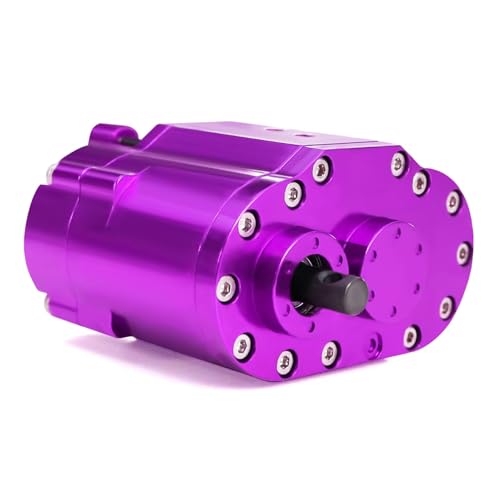RC Car Toys for Axial for SCX10 90046 D90 1/10 2-Speed 48P Transfer Case Transmission Gearbox with Steel Gears Ratio 1.8:1/0.7:1 RC Crawler(Purple) - color: Purple