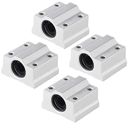 2PCS 8x600mm Linear Motion Rods & 8mm Lead Screw & 4PCS SK8 Rod Support & 4PCS SCS8UU & 2PCS KP08 Pillow Block & 2PCS Flexible Shaft Couplings for 3D Printer (Set of 16, 600mm) - style: 600mm