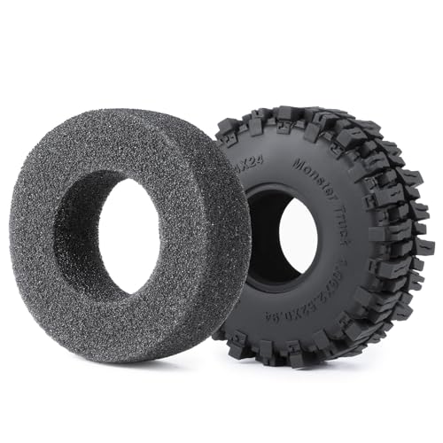 SWX 1.0 Soft Mud Tires 64x27mm 4Pcs for TRX4M SCX24 | Mud Tires, 64x27mm, Soft Compound, TRX4M, SCX24, 1.0, 4Pcs