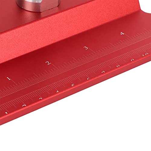 RC Car Repair Work Stand, Aluminum Alloy Durable Adjustable Height with Screw Tray Magnetic Pads for 1/8 1/10 1/12 1/16 Scale Remote Control Cars (Red) - color: Red