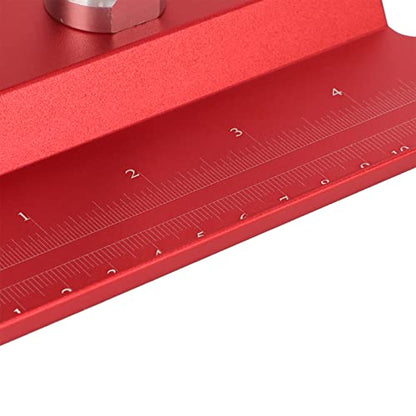 RC Car Repair Work Stand, Aluminum Alloy Durable Adjustable Height with Screw Tray Magnetic Pads for 1/8 1/10 1/12 1/16 Scale Remote Control Cars (Red) - color: Red