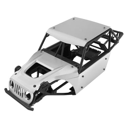 Aluminum Body Panels Kit for Vanquish H10 Optic Sparco H10 Optic Yokohama RTR 1/10 RC Crawler Upgrade Parts (White) - color: White