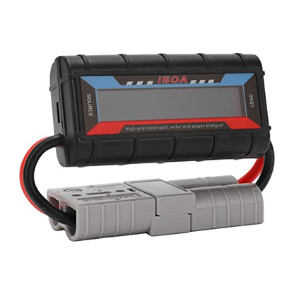 Power Analyzer Battery Watt Meter, Digital Voltage Ah Wh Tester for RC, 0-60V 6554W Battery Power Meter with Clear Display for LiPo NiMH NiCd