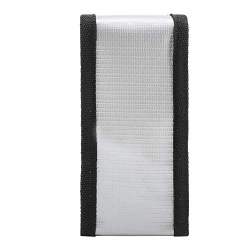Zerodis Other Household Utensils Lipo Battery Safe Bag Flame Retardant Fiberglass Protective Cover for Lipo Battery Storage Charging Travel Transportation with Double Metal Zipper