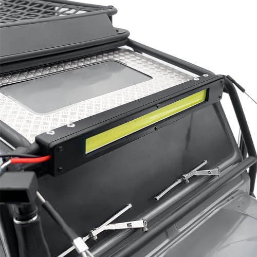 RCLIONS RC Light Bar Roof Rack LED Lamp for TRX4 Defender 1/10th RC Crawler Car Upgrades Parts