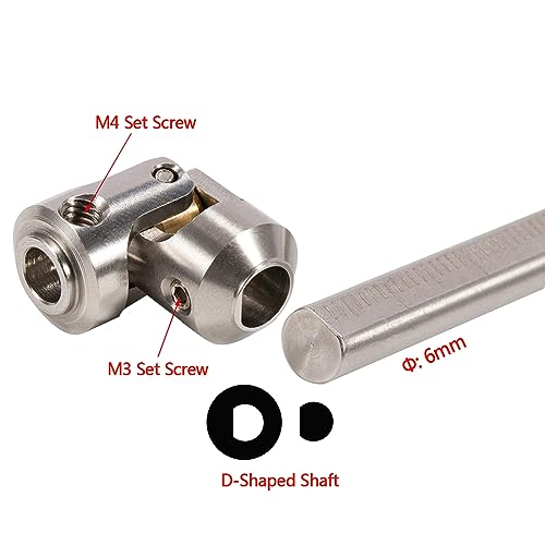 SCX10 Drive Shaft 3pcs 68-229mm Cut to Length Stainless Steel Driveshaft for 1/10 RC Crawler LCG Rig Sportys Scalers GSPEED Capra SCX10 Pro Element DIY SCX10 (Cut-to-Length Driveshaft Set Silver)