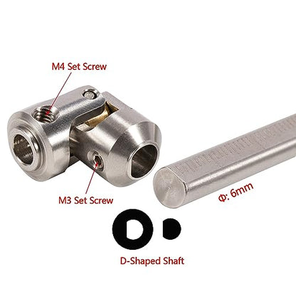 SCX10 Drive Shaft 3pcs 68-229mm Cut to Length Stainless Steel Driveshaft for 1/10 RC Crawler LCG Rig Sportys Scalers GSPEED Capra SCX10 Pro Element DIY SCX10 (Cut-to-Length Driveshaft Set Silver)