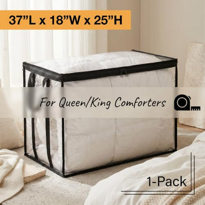 Clear Storage Bag 37"L x 18"W x 25"H, Long Soft PVC Organizer with Double Handles, Waterproof for Ski Gear, Yoga Mats, Wrapping Paper, Fishing Rods - size: XX-Large