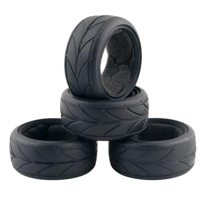 8pcs 1/10 RC Drift Tires 65 * 26mm for On Road Racing Car Drift RC Touring Car (Style A) - style: style A