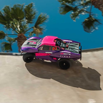 ARRMA RC Truck 1/10 FURY 2wd 223S BLX Brushless Short Course Truck RTR (Battery and Charger Not Included) with DSC, Purple, ARA3521T3 - color: Purple
