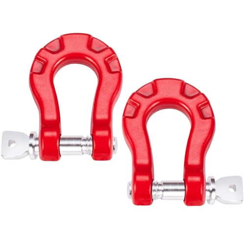 Aluminum RC Trailer Tow Hooks Buckle Winch U Shackles for 1/10 RC Crawler Car Axial SCX10 D90 TRX4 Upgrade Parts