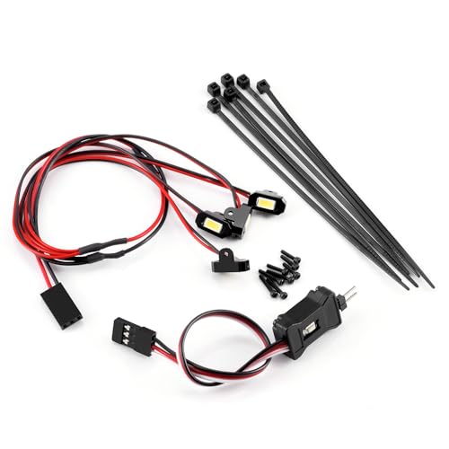 MORLORDY M1.4 RC Rock Lights Kit with Controller - RC Chassis Underglow Lights for SCX24 AX24 FCX24M 1/24 RC Crawler Cars Upgrade Parts - color: M1.4